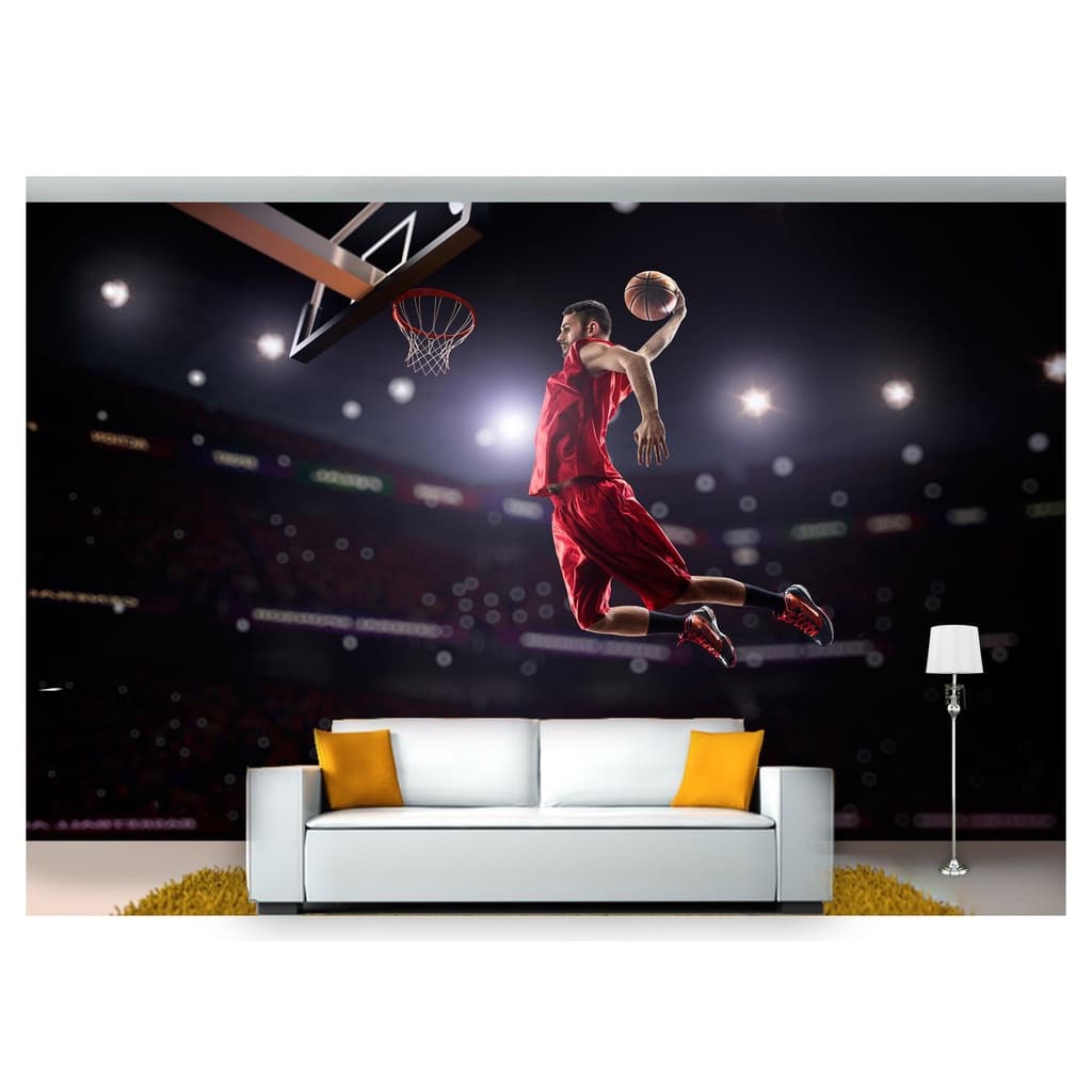papel de parede Esportes Basquete Bola quadra 10m² SPT58