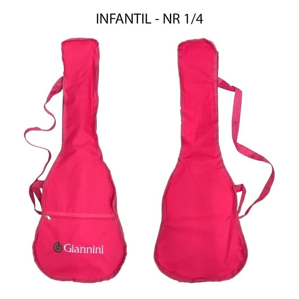Capa Simples p/ Violão Infantil Giannini Nr 1/4 Kids Rosa