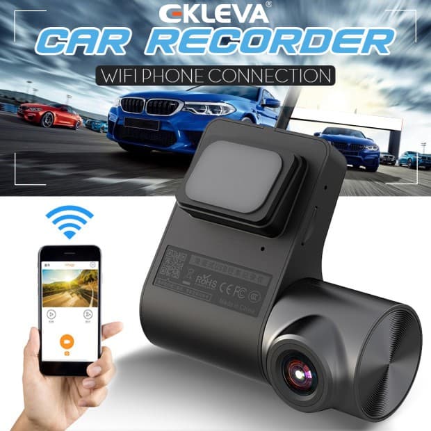 EKLEVA 1080P WIFI Traço Cam Carro DVR Câmera Gravador De Versão Noturna G-sensor 24h Monitoramento De Estacionamento USB