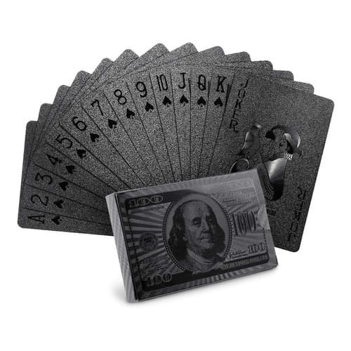 Baralho Black Prova D'água Poker Truco Jogo Cartas