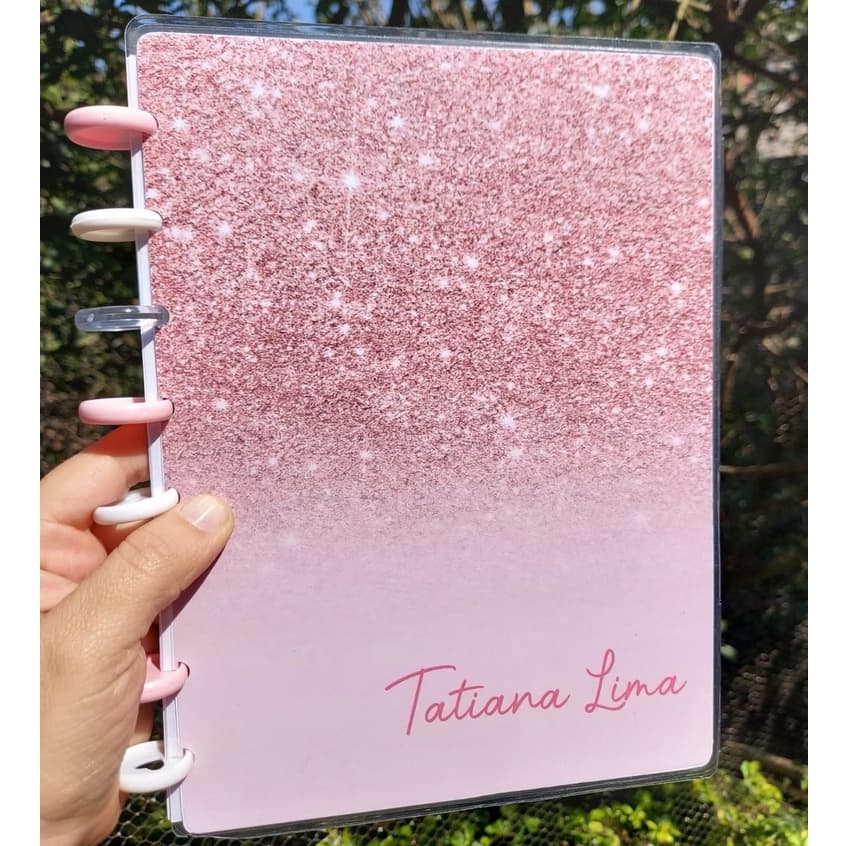 Caderno de Discos Inteligente Médio tamanho A5 Luxo motivacionais Capa Flexível