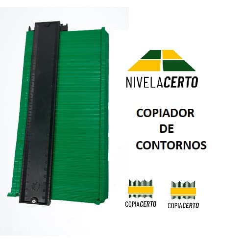 Gabarito Copiador Modelador Contornos 29cm com Trava Abs