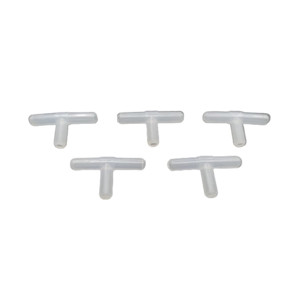 5x Divisor De Ar Em T Em Plastico Para Mangueira 4mm Para Aquario