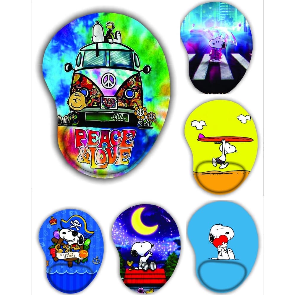 Mouse pad com apoio Snoopy - ergonomico