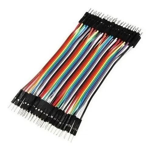 Cabo Jumper 10cm Macho X Macho 40 Unid Pic/arduino [ Código 250 ]