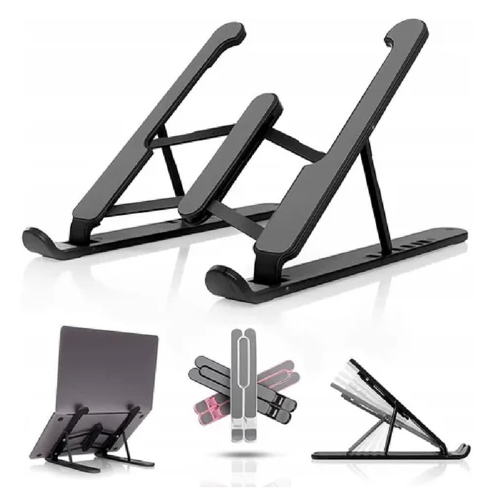 Suporte Para Notebook Dobrável Ajustável Ergonômico Resistente Base Antiderrapante Portátil