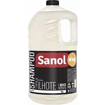 Shampoo Pelos Claros 5 Litro Cachorro Gato Pet Animais Sanol