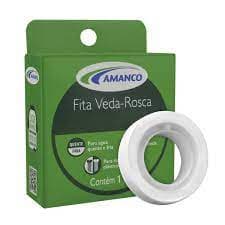 Fita Veda-Rosca Teflon Hidráulica Vedação Cano - 10M - 25M - 50M - Amanco