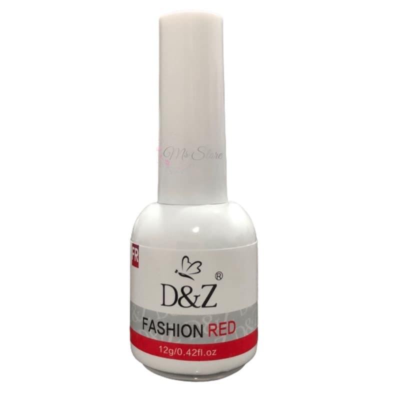 Esmalte em Gel Vermelho 12ml Red Led/uv 1un D&z Lírio Bela Rosa Secagem em Cabine