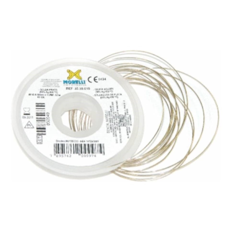 Solda De Prata 0,5 Mm X 5 Mts Em Rolo - Morelli