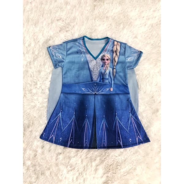 Fantasia Temática Elza Frozen Infantil Feminina Princesa Barato Menina Promoção