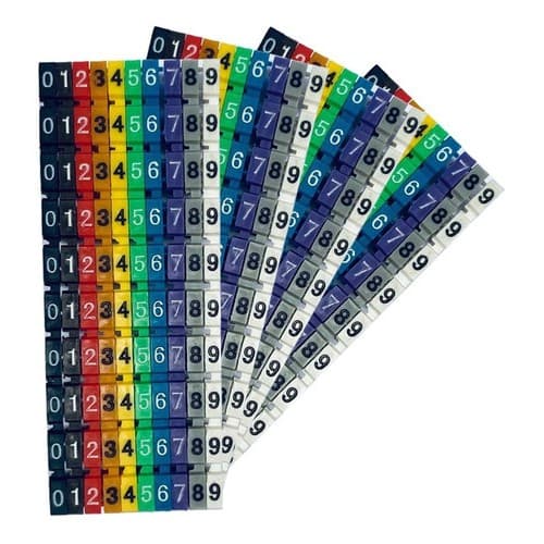 Anilha Para Cabo De Rede Cat5e Cat6 Numéricas Kit 100 Peças