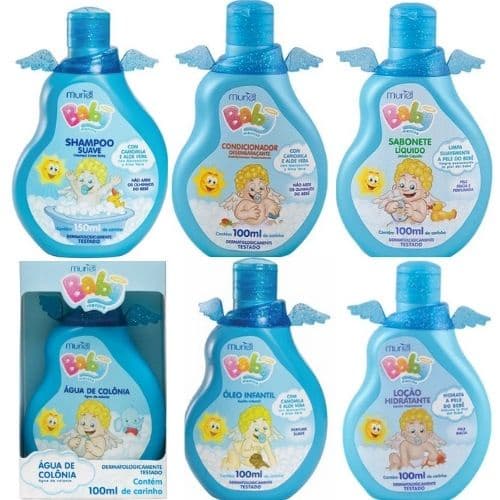 Muriel Baby Menino Hora Do Banho Kit 6 Produtos