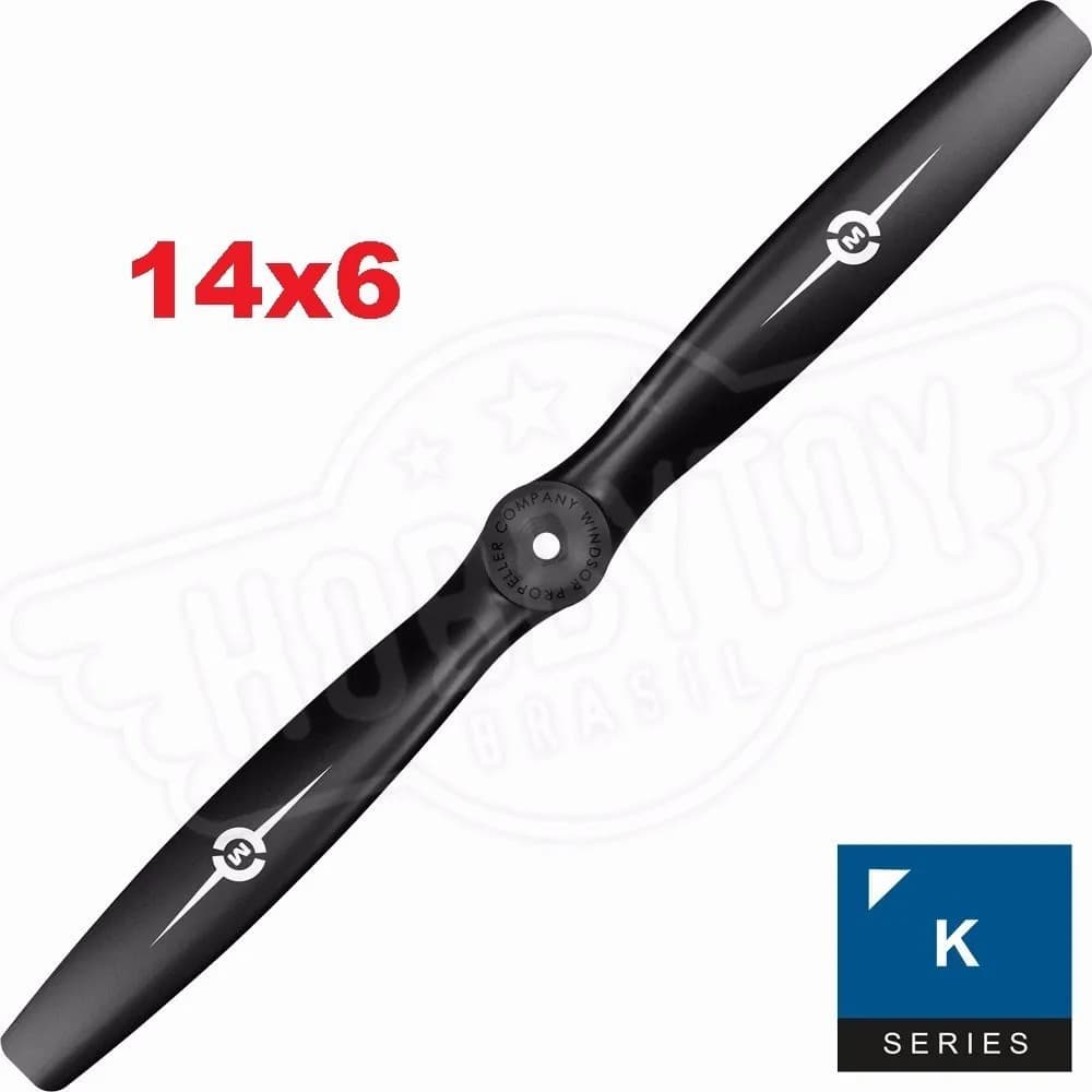 Hélice Master Airscrew 14x6 Nylon Série K para Aeromodelo
