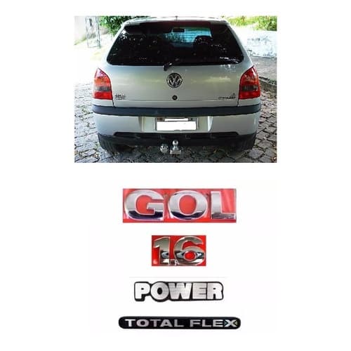Kit Emblemas  Gol 1.6 Power Total Flex Volkswagen