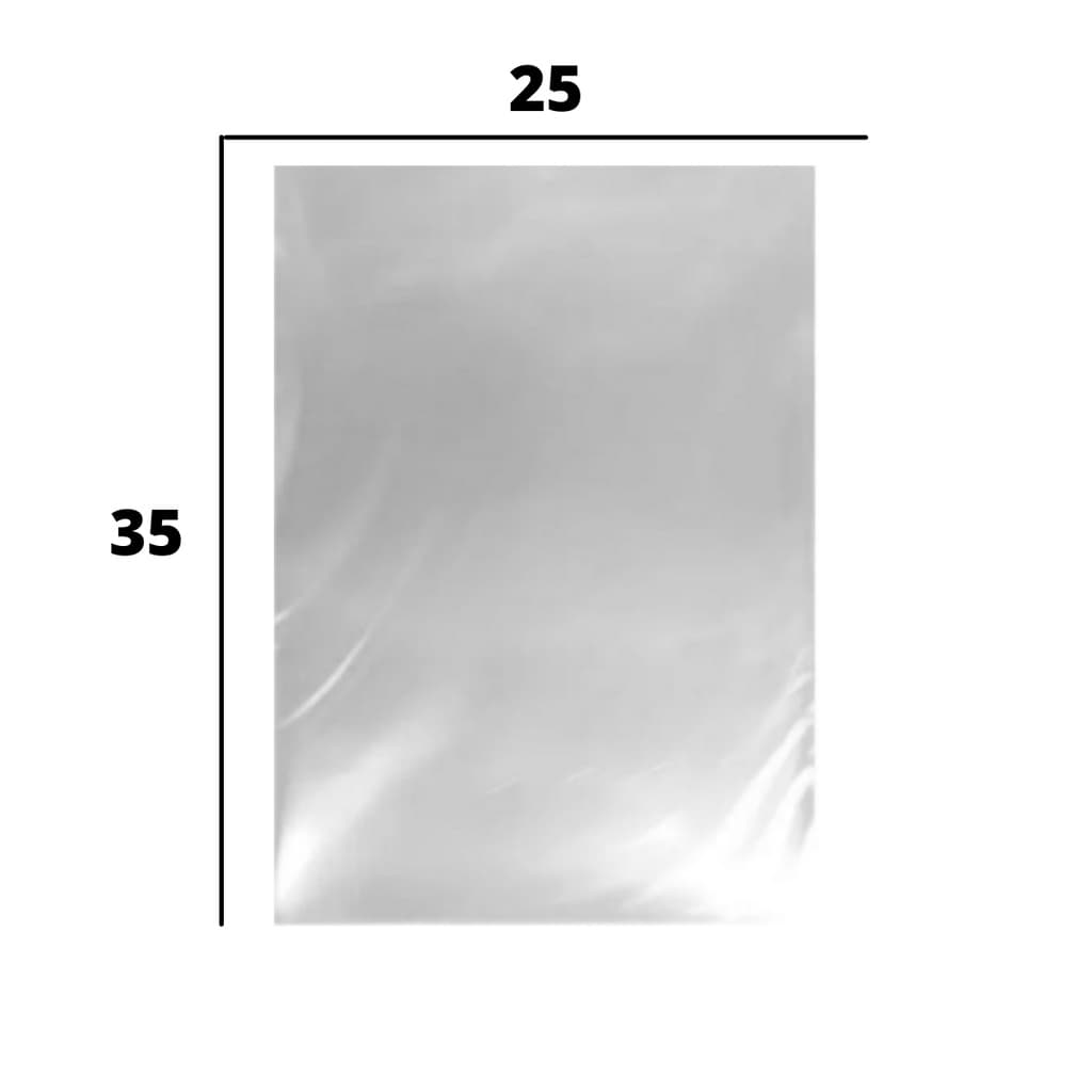 Saco Transparente 25x35 500 Gramas - Cristal Transparente Perfeito para Seu Ecommerce