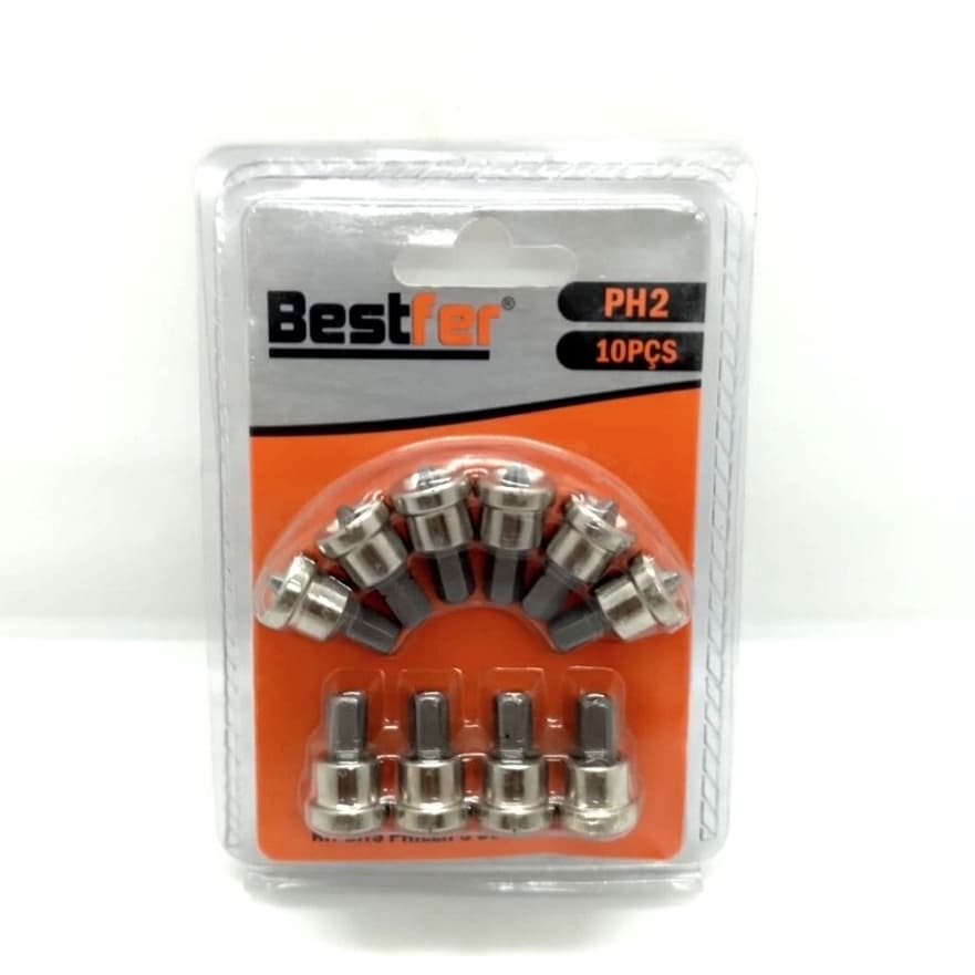 BITS PHILLIPS PH2 LIMITADOR KIT 10 PEÇAS