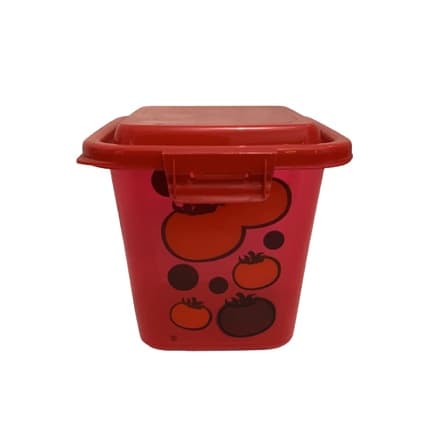 Kit 2 Pote Quadrado Potes com Tampa + Trava 630ml