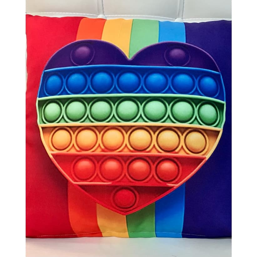 Capa De Almofada Com Ziper Várias Estampas Tamanho 0,44cm x 0,44cm Anti Stress Premium