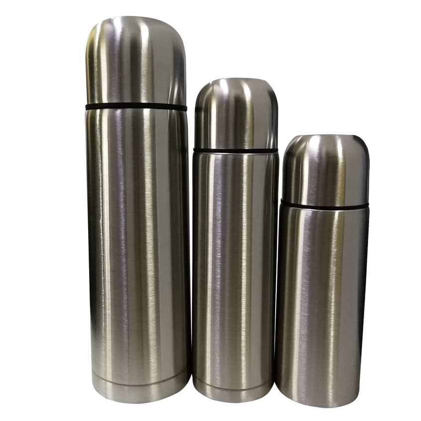 Garrafa Térmica DANTAS Inox 350ml 500ml 750ml Squeeze Térmico Quente Frio Água Viagem Academia Resistente
