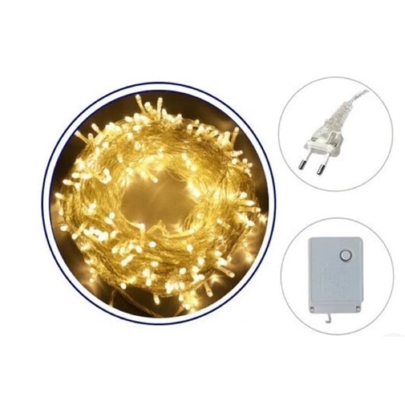 Pisca Fio Transparente Branco Quente 110v 9.5 Metros