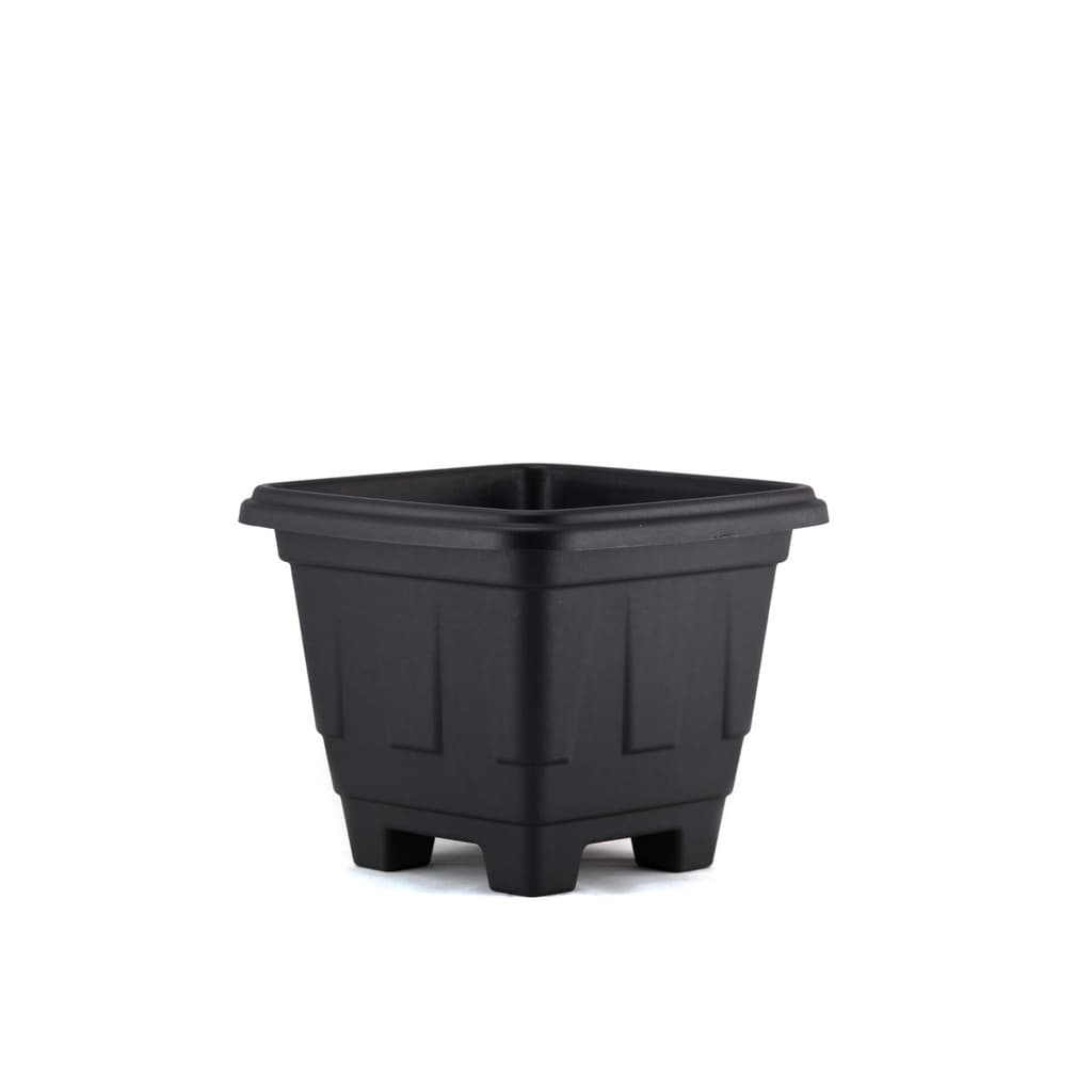 Kit 6 Vasos Quadrado Planta Capacidade 2 litro Plastico Horta Atacado Cor Preta