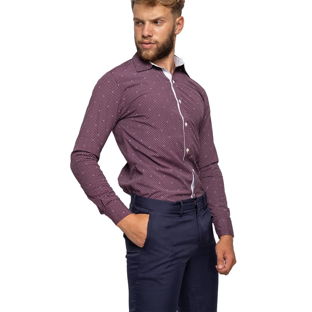 Camisa Social Básica Masculina Manga Longa
