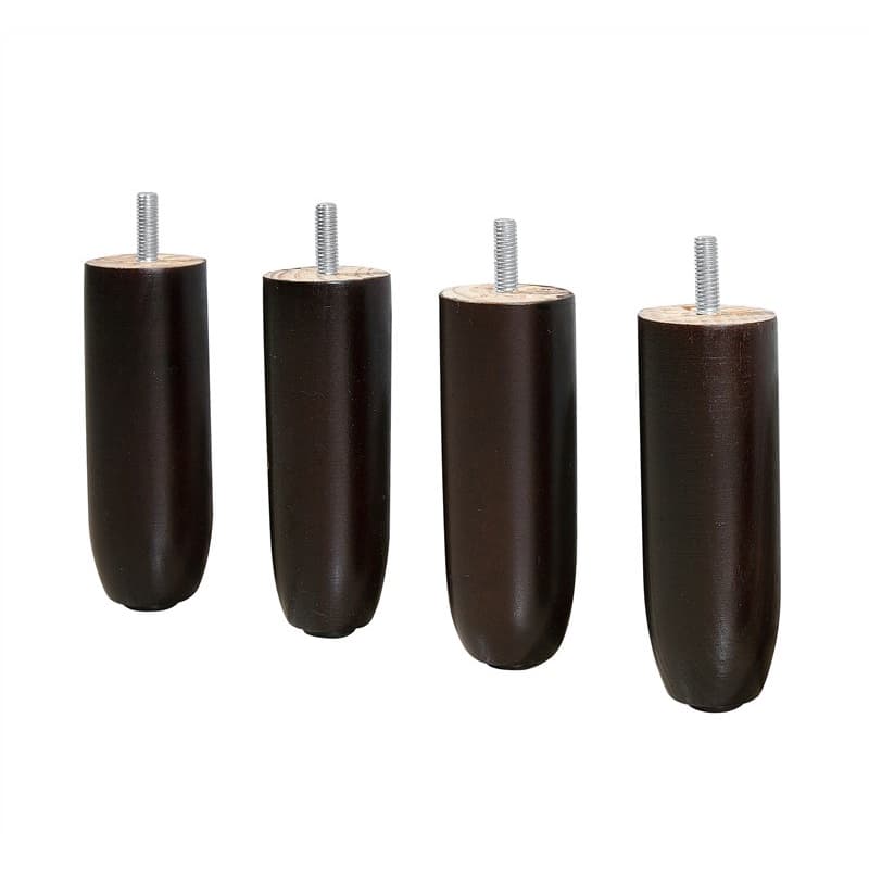 Pé Para Cama Box de Madeira 13cm Tabaco - UNIDADE