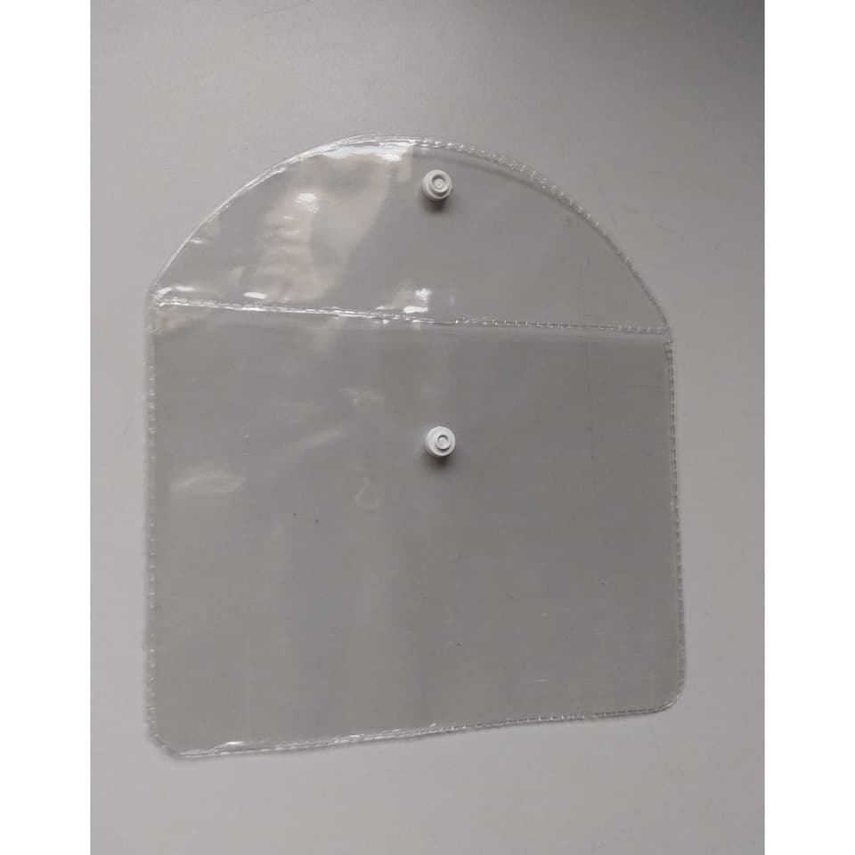 Embalagem  Transp. para   Biquíni  com tampa e botão  19,5 x 14,5 + 6 aba