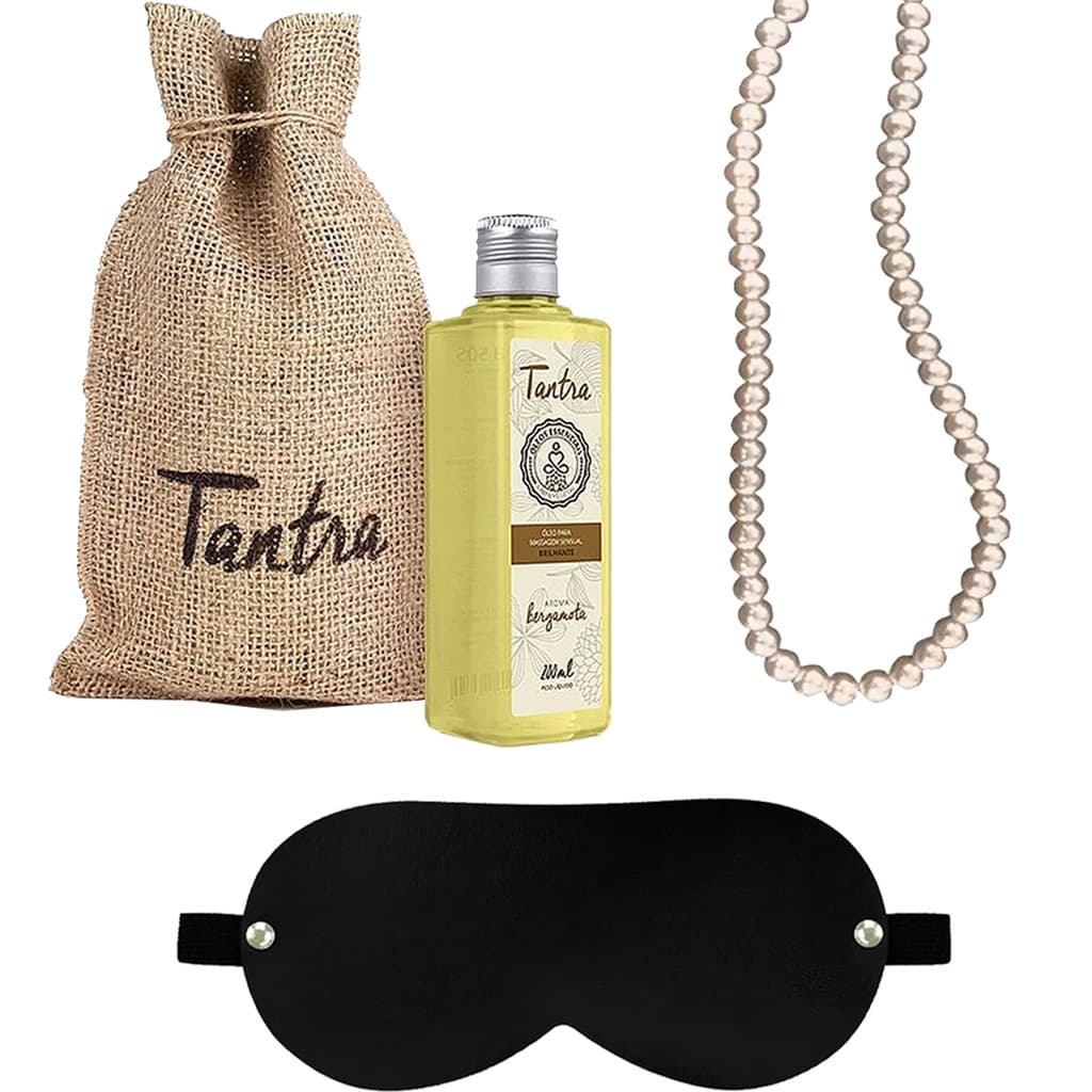 Kit Óleo De Massagem Corporal Tantra Bergamota Venda Colar