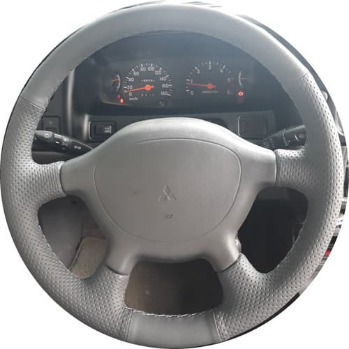 Capa De Volante Costurada L200 Outdoor Misto Cinza