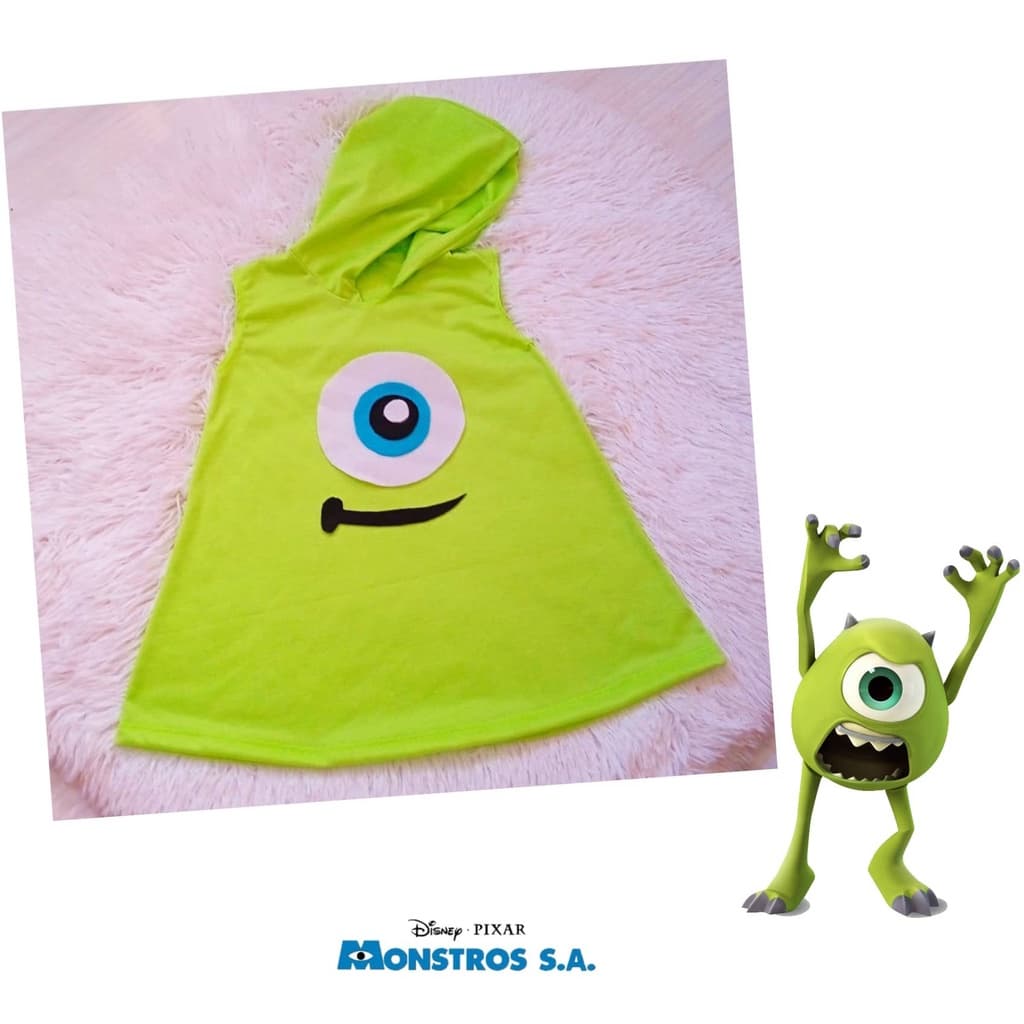 vestido infantil Mike Monstros SA