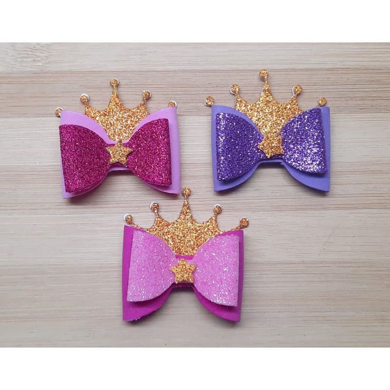 10 Lacinhos Pet EVA Adesivo Médio Pet Biju Banho e Tosa Pet Shop Penteado Pet