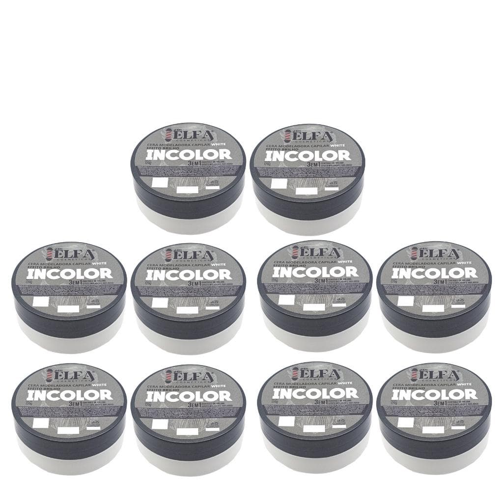 10 Cera Capilar incolor 120g Elfa For Man - Oficial