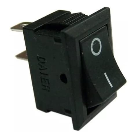 Kit 100 Peças - Chave Gangorra 2 Posições Kcd1-101 - Preto
