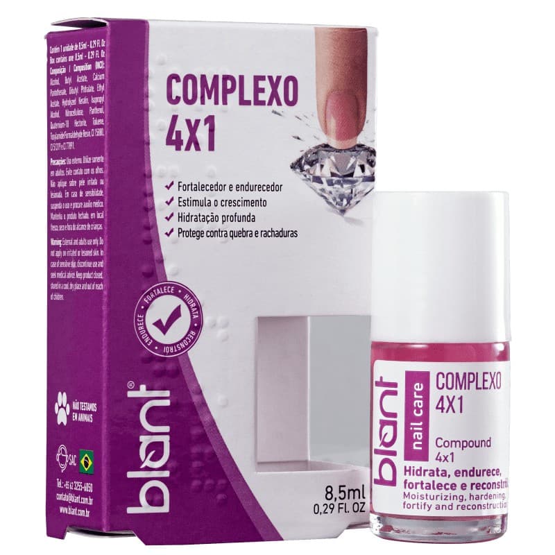 BASE BLANT COMPLEXO 4X1 PARA UNHAS
