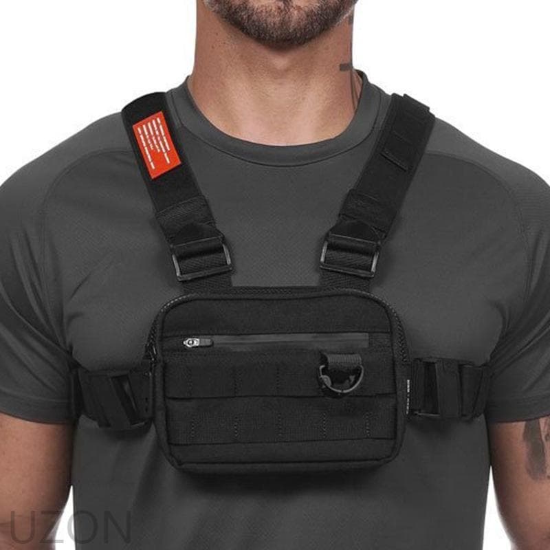 Peito Masculino Bolsa/Montanhismo Impermeável Multifuncional Ao Ar Livre Que Corre O Saco Dos Esportes Do Gym
