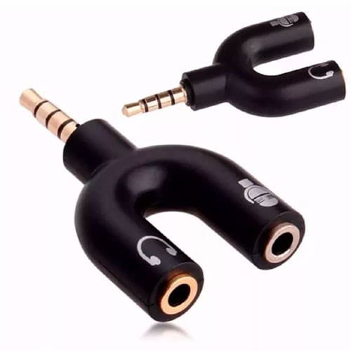 Adaptador P3 P2 Femea Divisor de canal Fone E Microfone Para diversos dispositivos