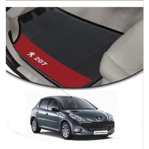 Jogo 4 Tapetes Carro Peugeot 207 Automotivo Bordado 1° Linha