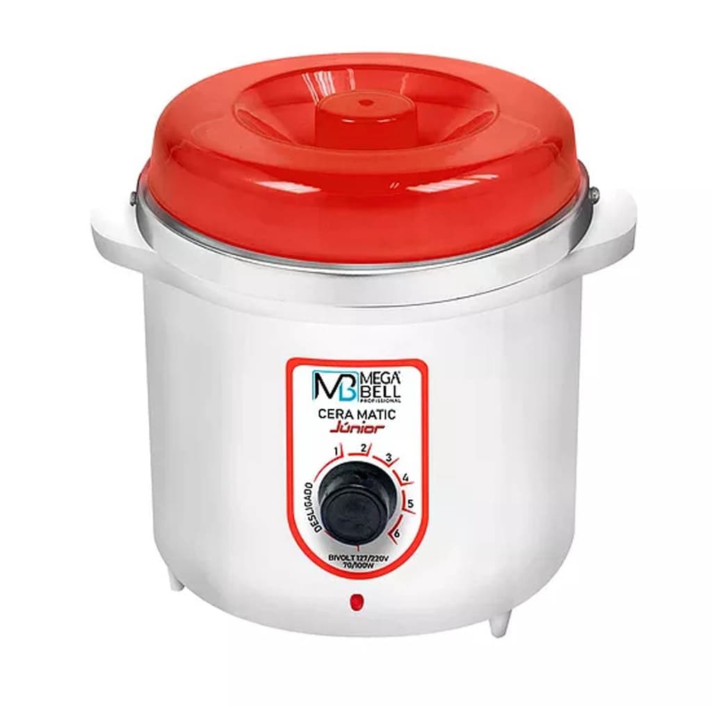 Panela Termocera Junior Mega Bell Branco e Vermelho - 400g
