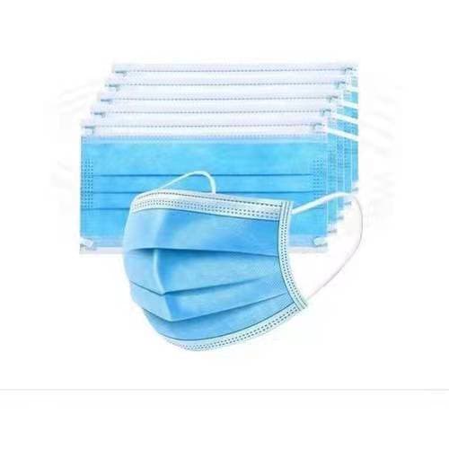 Máscara Mascara  Descartável De Proteção Facial Tripla Cx C/ 50