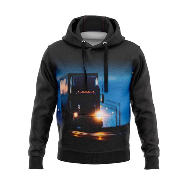 blusa agasalho de moletom caminhão rota 262 gbn deus ilumina meu caminho