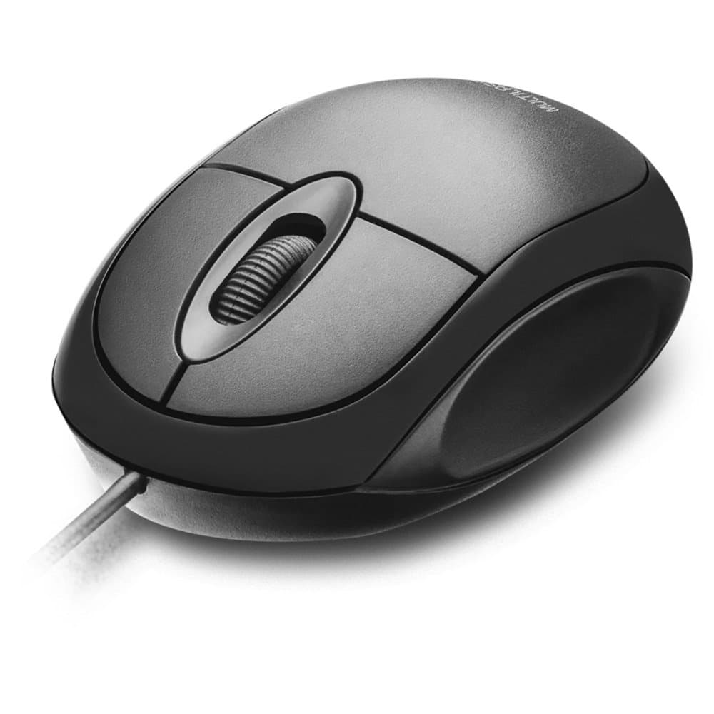 Mouse Com fio Preto Para Computador e Notebook entrada Usb