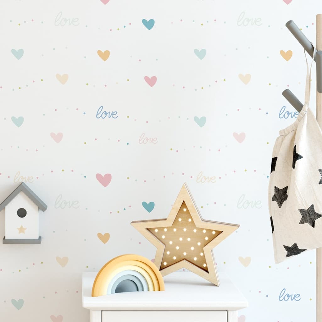 Papel de Parede Corações Love