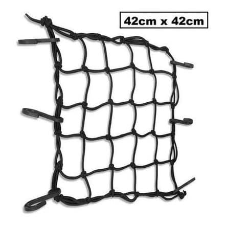 Rede Elastica Aranha Capacete Bagageiro de  Moto Corda Tela Redinha 42x42