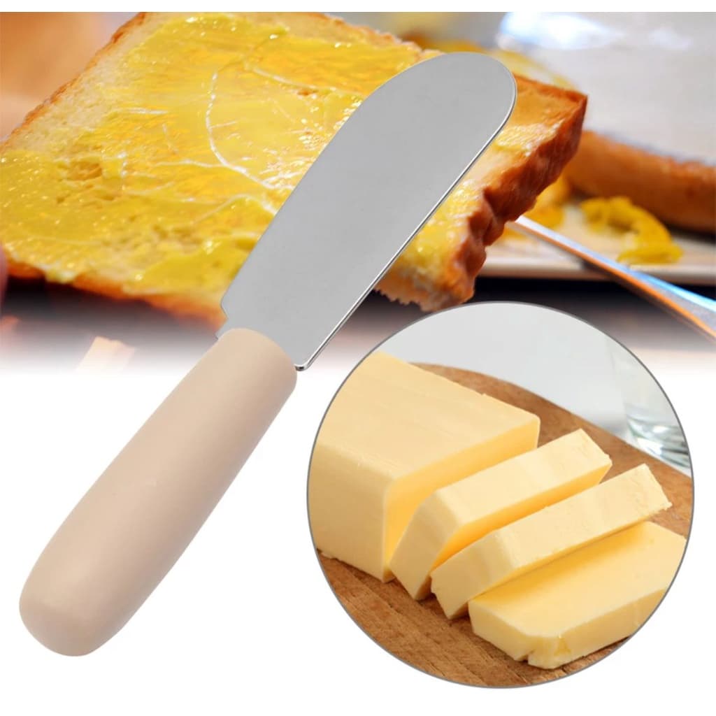 kit 6 Espátulas De Manteiga Patês Geleias Cremes 10m