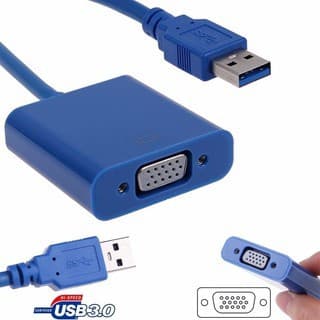 Cabo Adaptador Conversor Usb 3.0 2.0 Para Vga Multi-display