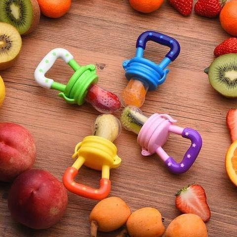 Chupeta Alimentadora de Silicone Alimentador de Frutas Chupeta Mordedor de Frutinha