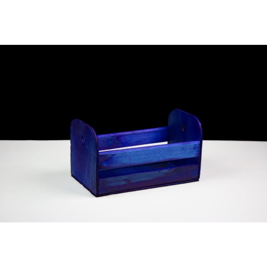 Caixote de Feira Madeira Colorida - Arte e Cestas
