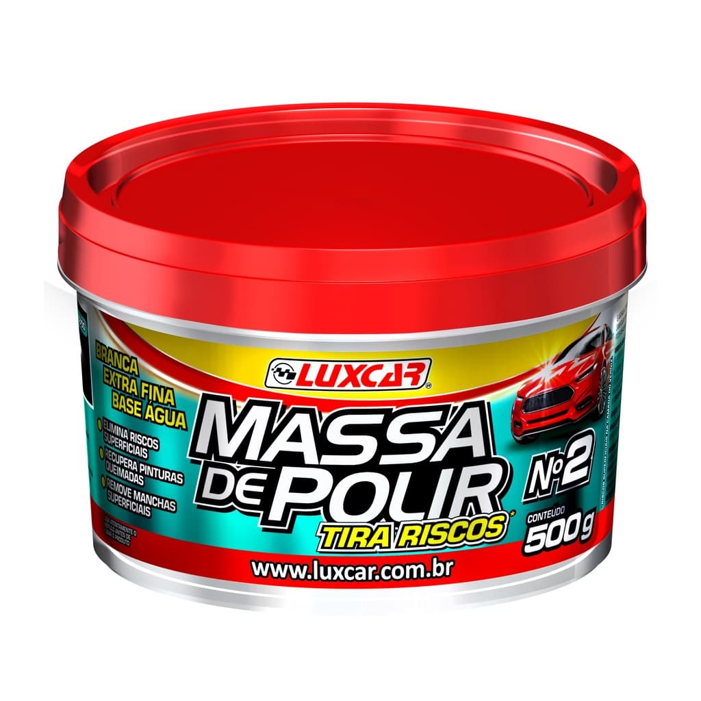 Massa De Polir Automotiva Tira Riscos Luxcar 500g